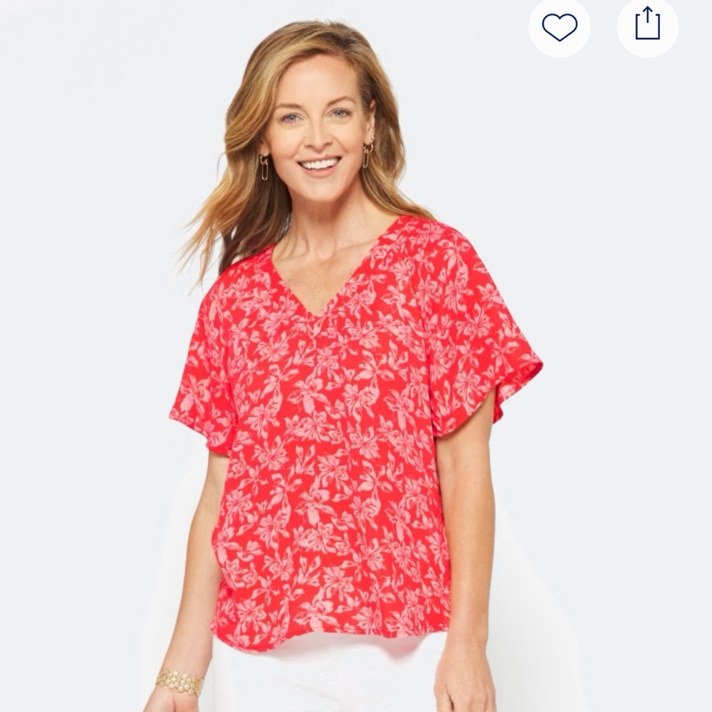 Charli Ruffle Sleeve Top
